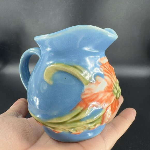 April Cornel Pynmalay Ceramic Creamer Pitcher Flower Pattern Malay Flower VTG - Picture 4 of 14